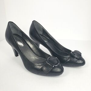 Alfani Step n Flex Black Heels Pumps Buckle Lyric